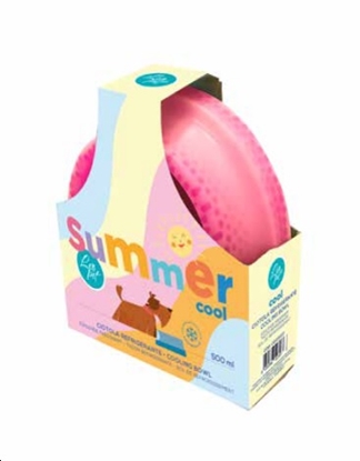 Picture of LeoPet Pink Cooling Water Bowl for Dogs & Cats